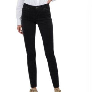Kut from the Kloth Diana Corduroy Relaxed Fit Skinny Jeans in Black - 0  NWT